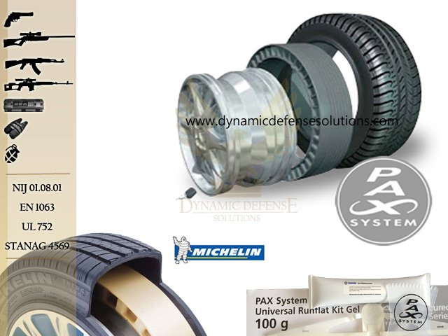 PAX System Michelin Wheels and Tyres For Armored Vehicles