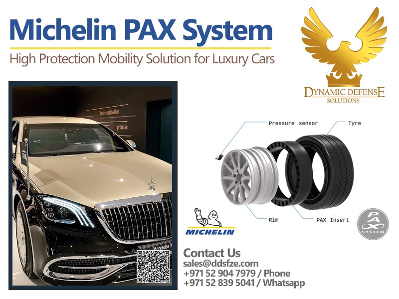 Michelin PAX Tyres DOT23 with Support Ring Runflat, Alloy Wheels Rim, Gel Kit for Mercedes Maybach S650 Pullman Guard Armored Car, what is price of PAX Tyres?