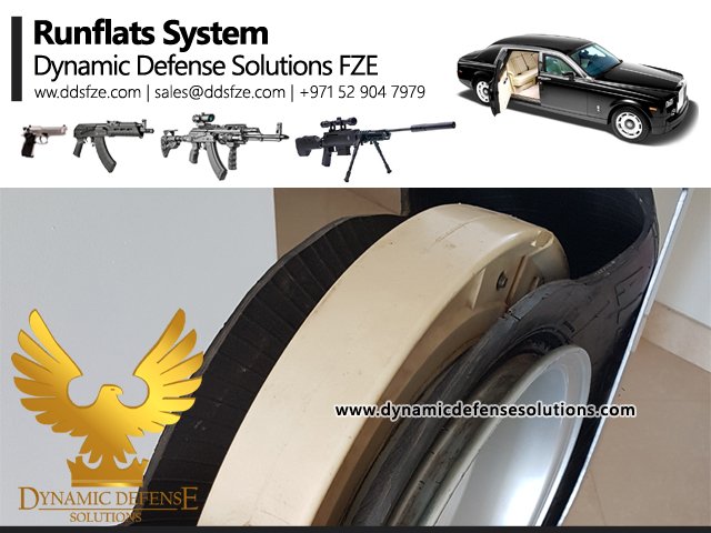 Get Runflat Tire System Flatovers Secure bands for Armored sedan cars and Armoured vehicles Hutchinson Rodgard Europlast from best spare parts company in UAE.