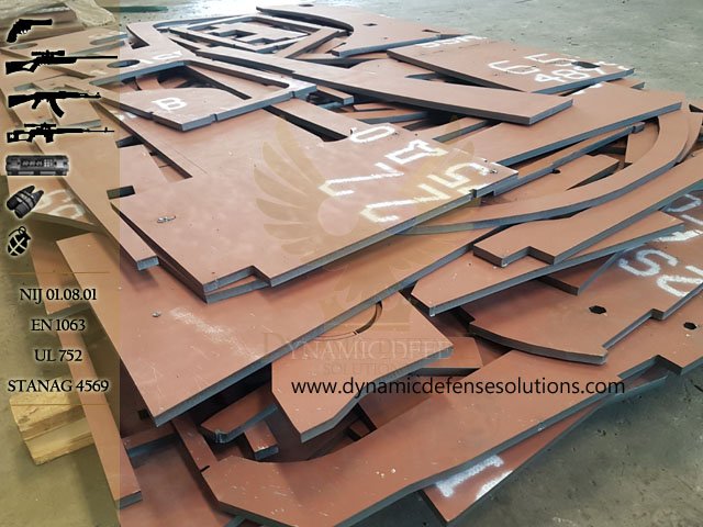 Laser Cut Ballistic Steel Plates Set B6 B7 Level Protection