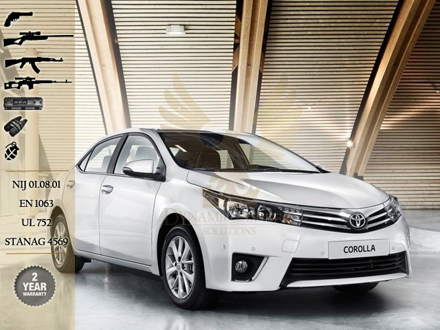 Armored Toyota Corolla B4 B6 Bulletproof car For Sale in UAE