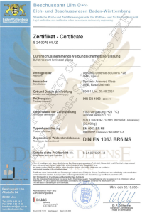 EN 1063 Certified