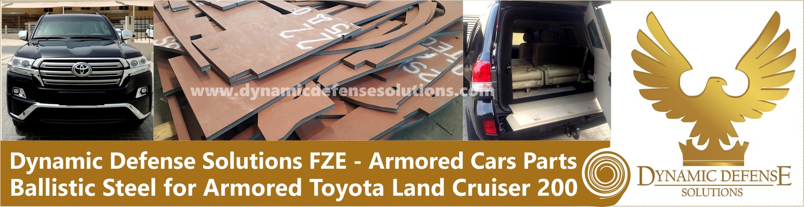 Dynamic Defense Solutions, Ballistic Steel Armored Toyota Land Cruiser, armored cars, armored cars uae, armoured vehicles, bulletproof car, armoring companies,